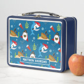 海賊のパーソナライズされた名モダン子 メタルランチボックス (インサイチュ)