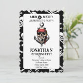 海賊のパーティーサプライズ招待状 招待状 (スタンド正面)