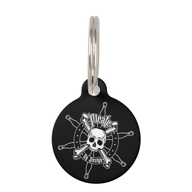海賊のペットタグ ペット　ネームタグ (正面)