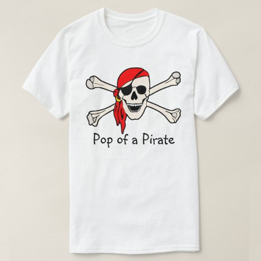 海賊のポップ Tシャツ (デザイン正面)