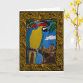 海賊のワシ カード (黄色い花)