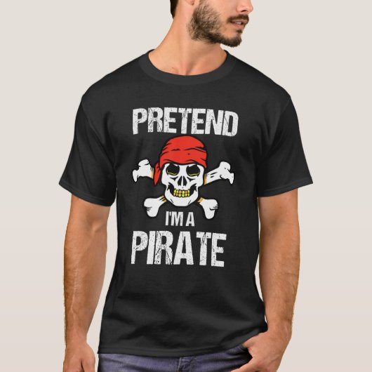 海賊の仮装をする Tシャツ (正面)