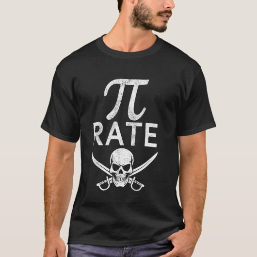 海賊の円周率の日 楽しい数学のパンピー 先生 数学オタク Tシャツ (正面)