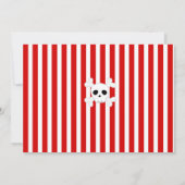 海賊の写真を使った誕生日パーティーの招待状 招待状 (裏面)