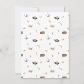 海賊の動物の誕生日パーティー 招待状 (裏面)