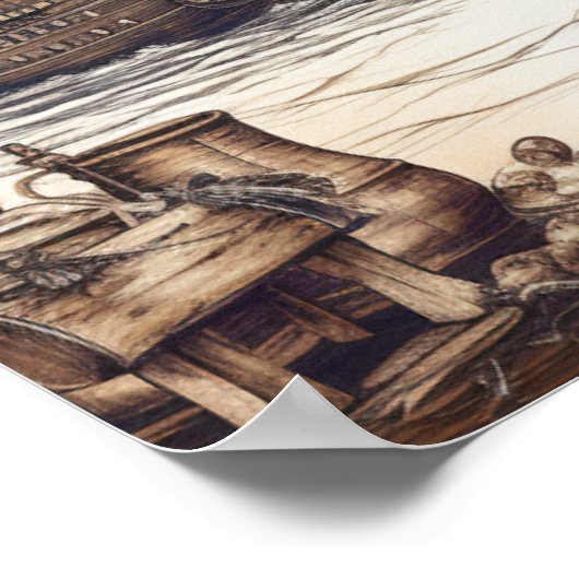 海賊の命のやる気を起こさせる言葉 ポスター (角)