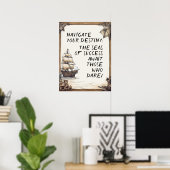 海賊の命のやる気を起こさせる言葉 ポスター (ホームオフィス)