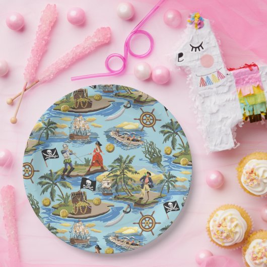 『海賊の命絵を描の数のスタイル』 ペーパープレート (パーティー)