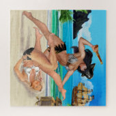 海賊の女の子の白内紛 ジグソーパズル (横)