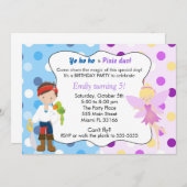 海賊の妖精の誕生日招待状 招待状 (正面/裏面)