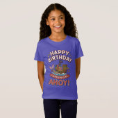海賊の子供の誕生日パーティーファミリー Tシャツ (正面フル)