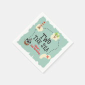 海賊の宝の地図2海の2番目の誕生日 スタンダードカクテルナプキン (角)