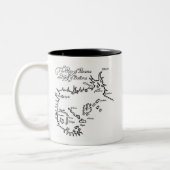 海賊の宝の地図 ツートーンマグカップ (左)