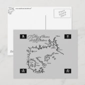 海賊の宝の地図 ポストカード (正面/裏面)