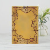 海賊の宝地図招待状 招待状 (スタンド正面)