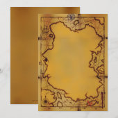 海賊の宝地図招待状 招待状 (正面/裏面)