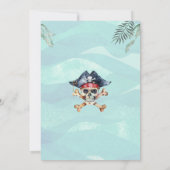 海賊の宝地図 子供パーティー招待状 招待状 (裏面)