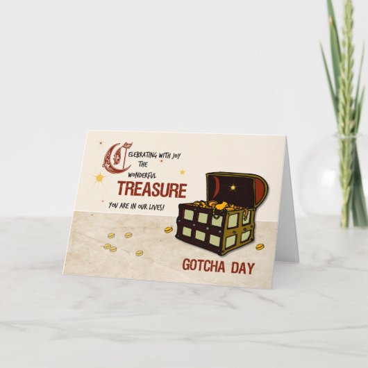 海賊の宝物ゴッチャ・デイ、ボーイ カード (正面)