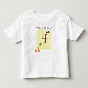海賊の宝物マップ時代4 トドラーTシャツ