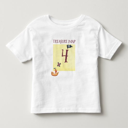 海賊の宝物マップ時代4 トドラーTシャツ (正面)