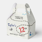 海賊の宝物マップ船ホエーパーソナライズされたルパーティー フェイバーボックス (裏面サイド)