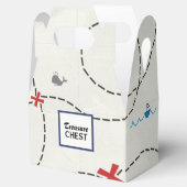 海賊の宝物マップ船ホエーパーソナライズされたルパーティー フェイバーボックス (オープン)