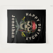 海賊の宝物 スカル ゴースト 背景 タペストリー (正面(横))