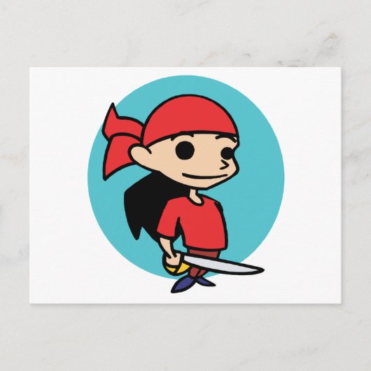 海賊の少女 ポストカード (正面)