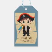 海賊の少年誕生日パーティー ギフトタグ (正面)