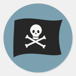 海賊の少年誕生日パーティー ラウンドシール