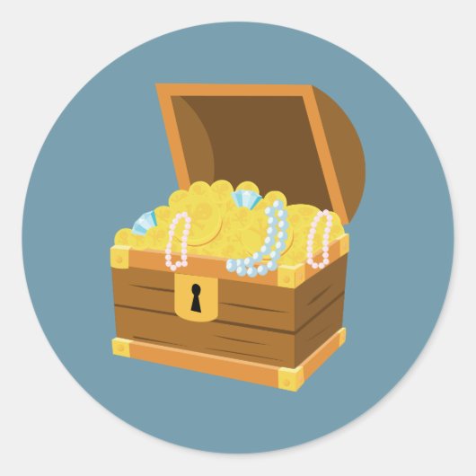 海賊の少年誕生日パーティー ラウンドシール (正面)