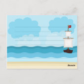 海賊の少年 ポストカード (裏面)