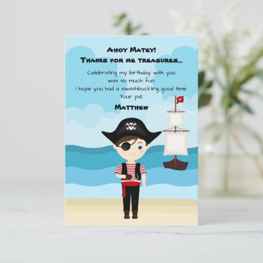 海賊の少年 招待状 (スタンド正面)