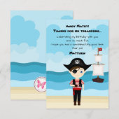 海賊の少年 招待状 (正面/裏面)