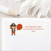 海賊の少年 | 航海の誕生日 ラベル (インサイチュ)