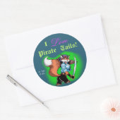 海賊の尾のシール ラウンドシール (封筒)