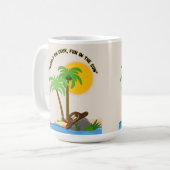 海賊の島のビーチ コーヒーマグカップ (正面左)