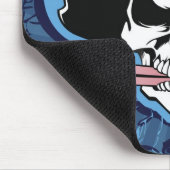 海賊の帽子と目当てと剣を持つスカル マウスパッド (コーナー)