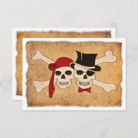 海賊の恋 招待状 (正面/裏面)