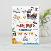 海賊の招待のインスタントダウンロード 招待状 (スタンド正面)