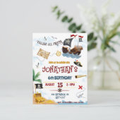 海賊の招待状 即時ダウンロード ポストカード (スタンド正面)