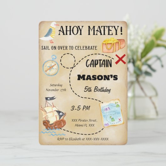 海賊の招待状 招待状 (スタンド正面)