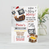 海賊の招待状 - 海賊の誕生日パーティー 招待状 (スタンド正面)