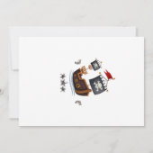 海賊の招待状 - 海賊の誕生日パーティー 招待状 (裏面)