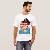 海賊の操舵輪の引用 Tシャツ (正面フル)
