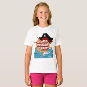 海賊の操舵輪の引用 Tシャツ (正面フル)