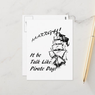 海賊の日のように話し合う ポストカード
