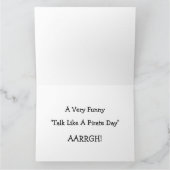 海賊の日のように話す カード (内部)