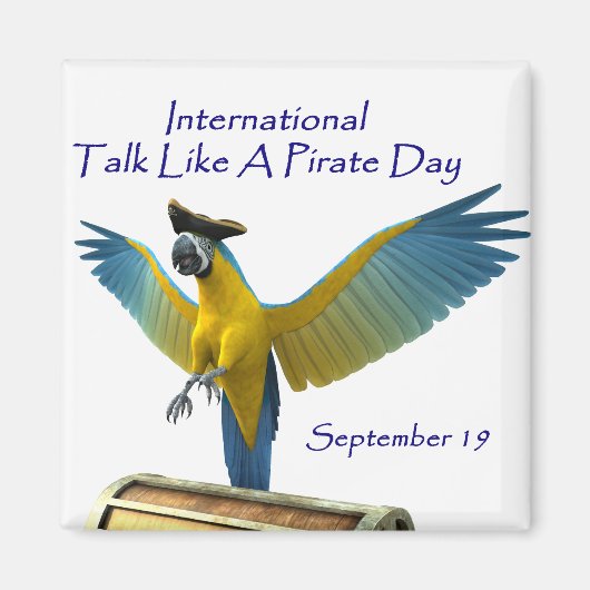 海賊の日のように話す マグネット (正面)