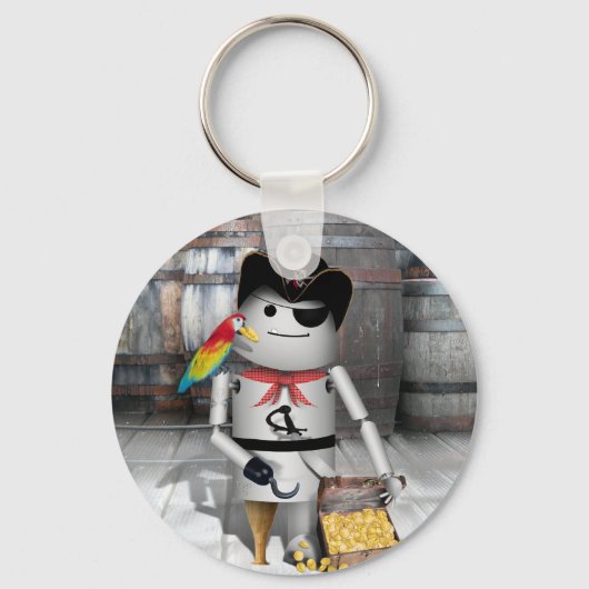 海賊の日のように話すLittle Robo-x9 キーホルダー (正面)